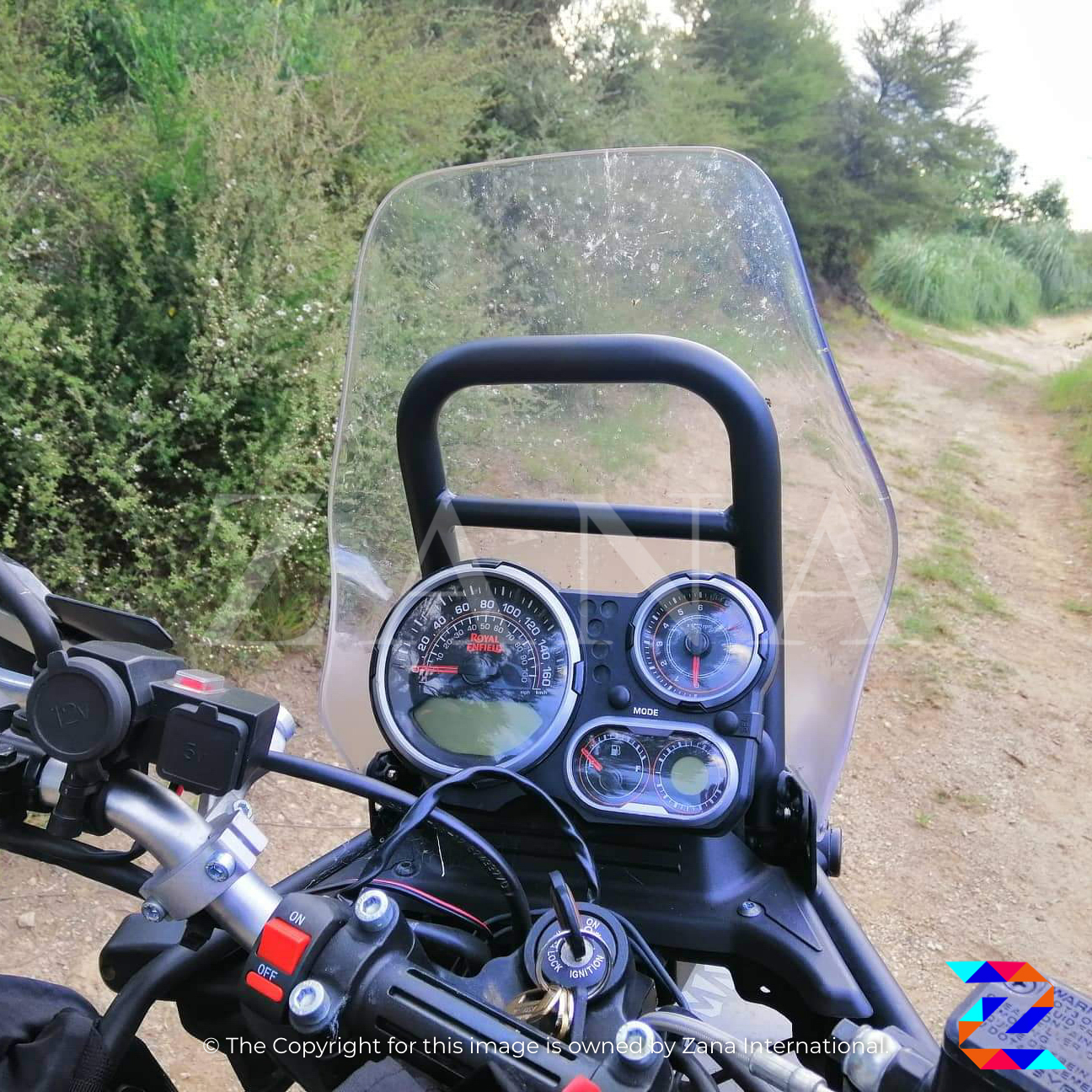 Royal Enfield Himalayan GPS Mount Texture Matt Black for model (20162020) Zana Motorcycles