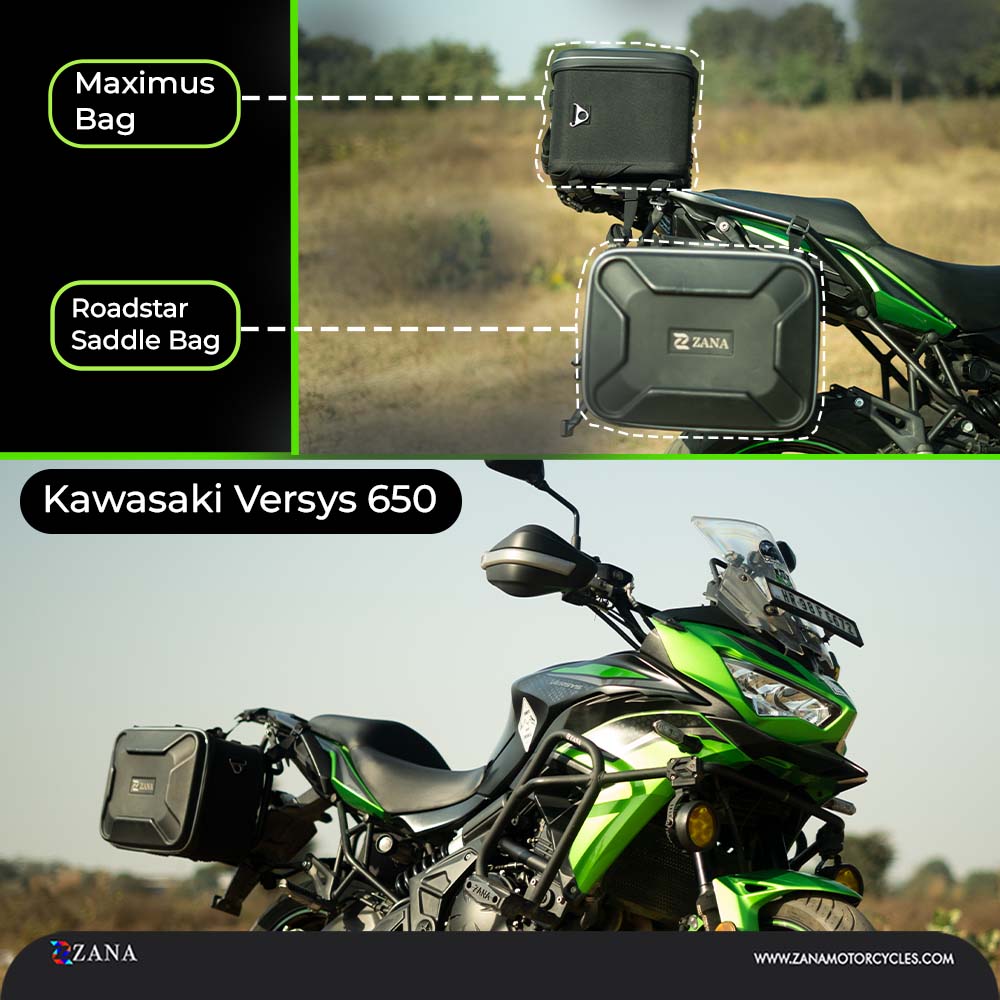 Roadster Saddle Bag for Kawasaki Versys 650 30 Litre Single Bag