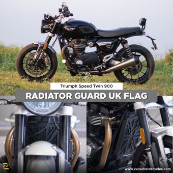 Radiator Guard Uk Flag (Black) Triumph Speed Twin 900