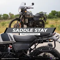 SADDLE STAY MILD STEEL TEXTURE MATT BLACK HIMALAYAN (2016-2020)
