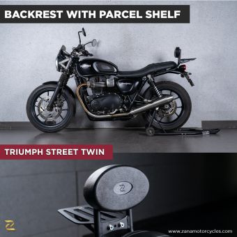 Back Rest With Parcel Shelf For Triumph Street Twin
