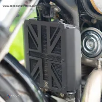 RADIATOR GUARD FOR GT & INTERCEPTOR 650 ( BLACK NEW UK FLAG)