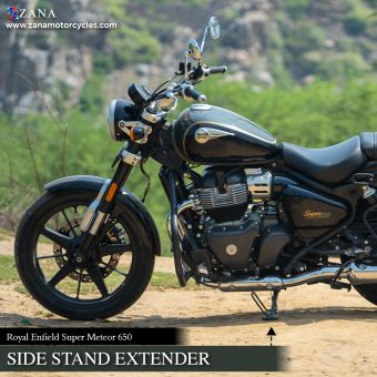 Side stand Extender Aluminum & SS For Royal Enfield super Meteor 650