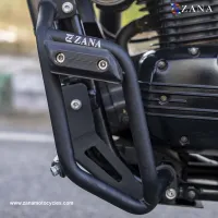 YEZDI SCRAMBLER LEG GUARD WITH SLIDER (BLACK)