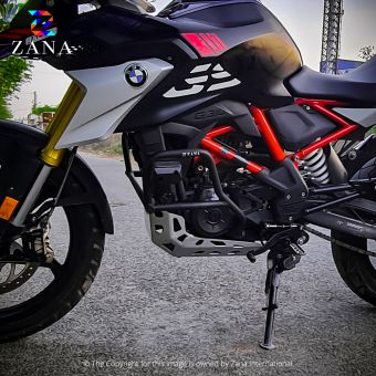 BMW G310 GS - LOWER ENGINE GUARD MS WITH PUCK BLACK