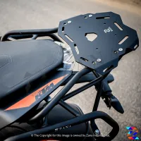 TOP RACK WITH PLATE T-2 BLACK DUKE 250/390 (2019-2022)