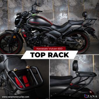 TOP RACK WITHOUT PLATE COMPATIBLE WITH PILLION BACKREST FOR KAWASAKI VULCAN 650