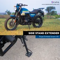 Side Stand Extender for Scram 411 (Aluminum & Stainless Steel)