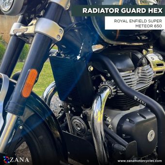 Radiator Guard Hex Aluminum For  Super Meteor 650