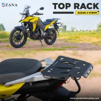 TOP RACK PLATE FOR V-STROM 250 (BLACK ALUMINUM)