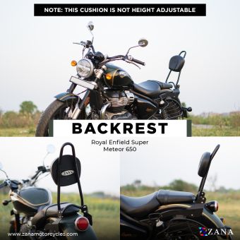 Sissy Bar Backset MS Compatible with Zana Luggage Rack ( ZI-8312)  For  Super meteor 650