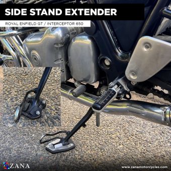 Side stand Extender Aluminum & Stainless -steel For Gt / Interceptor 650