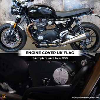 Uk Flag Engine Cover For Triumph Speed Twin 900