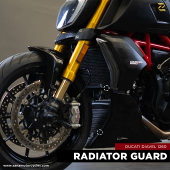Radiator Guard Honeycomb Black ( 2 set) For Ducati Diavel-1260