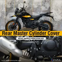 REAR MASTER CYLINDER COVER ALUMINIUM  BLACK T-2 FOR HIMALAYAN 450
