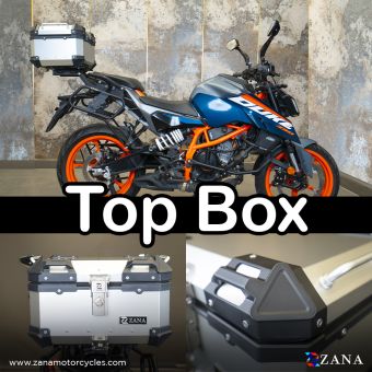 TOP BOX ALUMINIUM SILVER ( 35ltr ) FOR KTM DUKE 250/390 GEN-3
