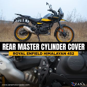 REAR MASTER CYLENDER COVER  ALUMINIUM  BLACK T-1 FOR HIMALAYAN 452