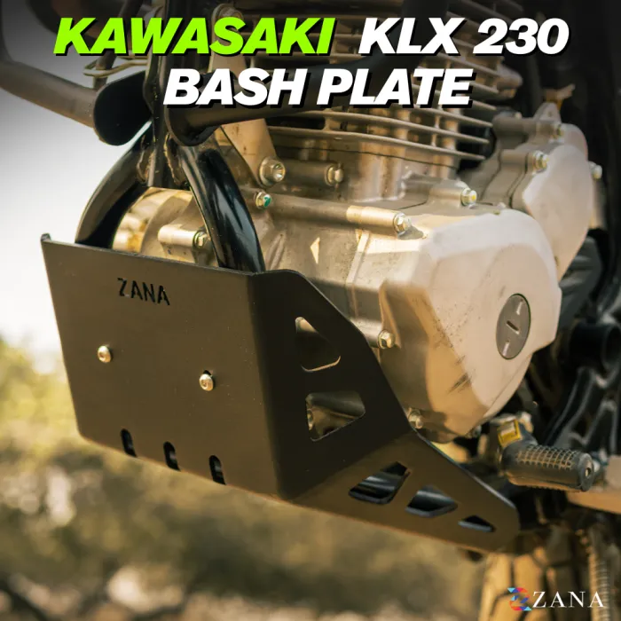 Bash Plate For Kawasaki KLX 230 ( Aluminum, Black )(Coming Soon Pre-Booking Open Now )