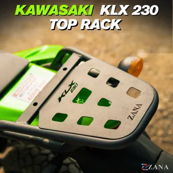Top Rack  With Plate Type-W (Compatible with Pillion Backrest)For Kawasaki KLX 230 ( MS ,Black )(Coming Soon Pre-Booking Open Now )