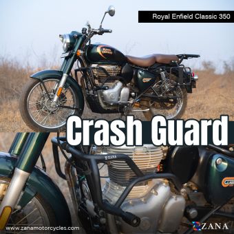 Crash Guard MS With Slider Texture Matt Black For Classic 350