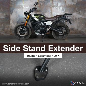 SIDE STAND EXTENDER BLACK FOR TRIUMPH SCRAMBLER 400 X