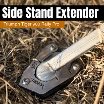SIDE STAND EXTENDE ALUMINIUM & STAINLESS STEEL FOR TIGER 900 RALLY PRO