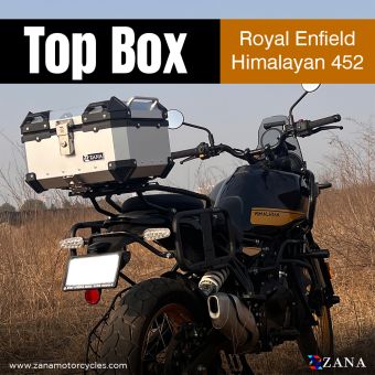 TOP BOX ALUMINIUM SILVER ( 35ltr ) L- FLAT FOR KTM HIMALAYAN 452