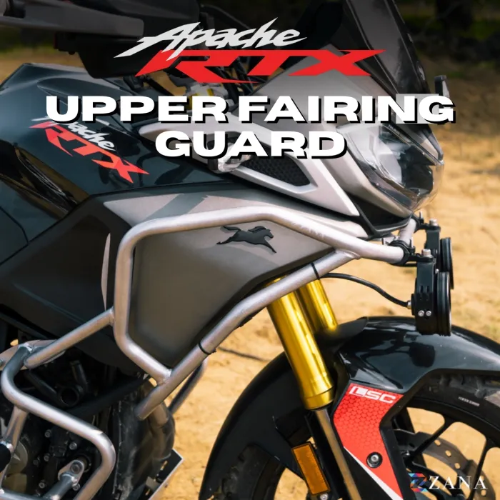 Upper Fairing Guard (Silver ) For TVS Apache RTX 300 (Coming Soon Pre-Booking Open Now )