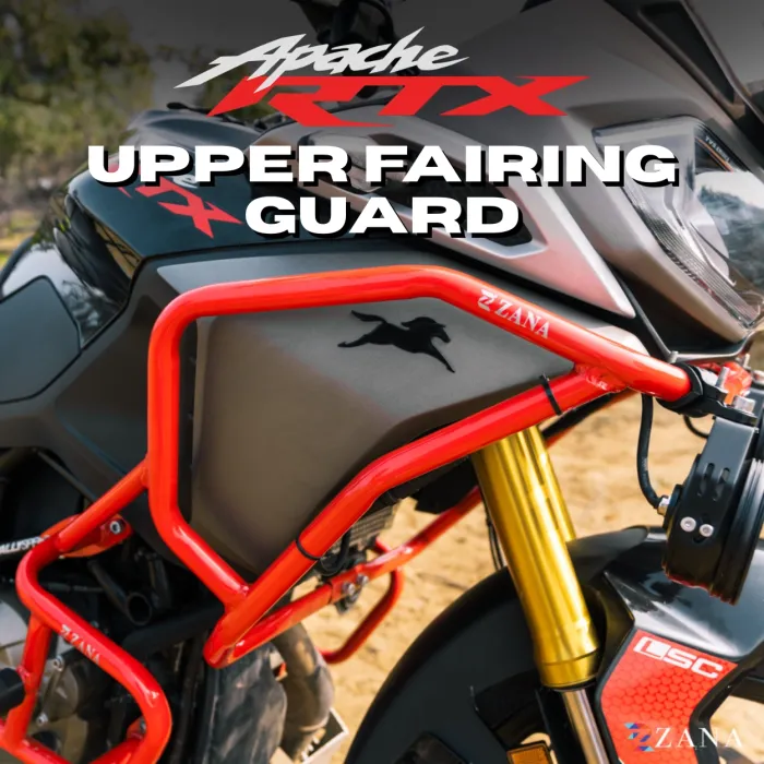 Upper Fairing Guard (Red ) For TVS Apache RTX 300 (Coming Soon Pre-Booking Open Now )