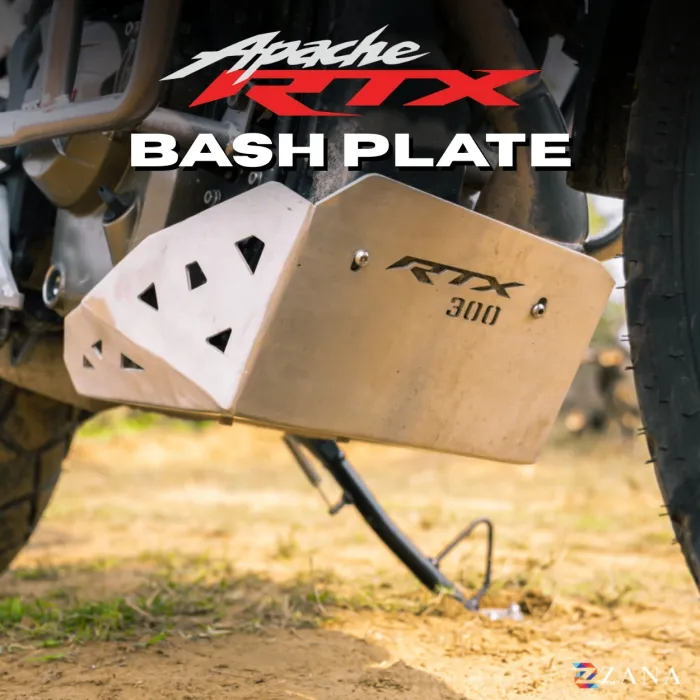 Bash Plate For TVS Apache RTX 300 (Aluminum, Silver)  (Coming Soon Pre-Booking Open Now )