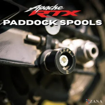 Rear Paddock Spool Black For TVS Apache RTX 300