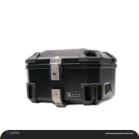 Universal Top Box Plasitc (50 Litre) R-Flat Black With Backrest