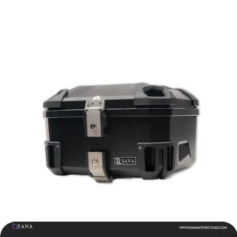 Universal Top Box Plasitc (50 Litre) R-Flat Black With Backrest