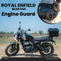 Engine Guard with Slider Puck for Bear 650 (MS Black)