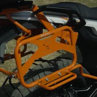 Roadster Saddle Stay With Jerry Can Mount Orange  For KTM ADV 390 2025