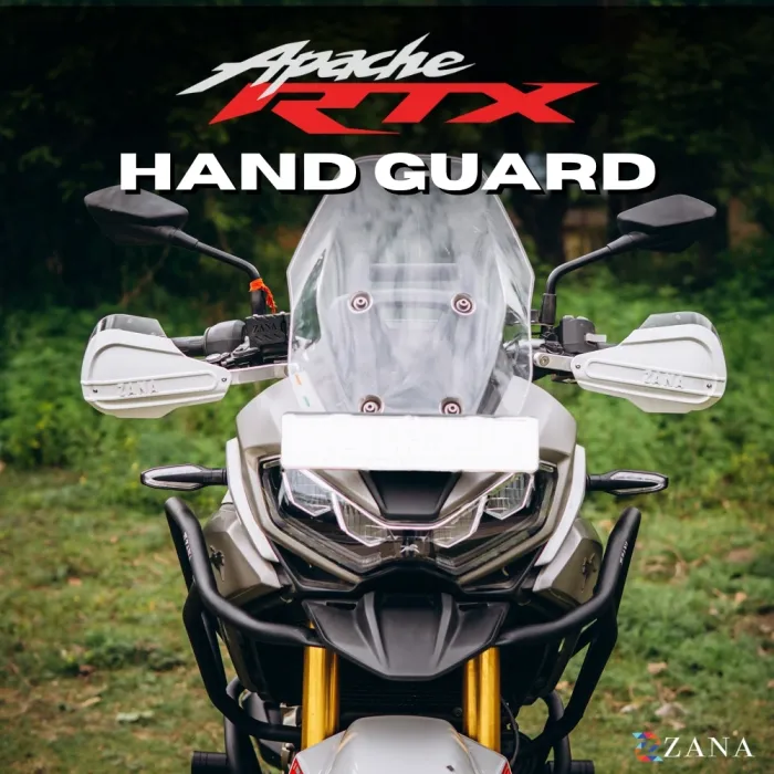 Aigis Hand Guard For TVS Apache RTX 300 (White)(Coming Soon Pre-Booking Open Now )