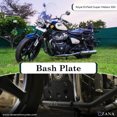 Bash Plate for Super Meteor 650 (Aluminum, Black)