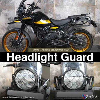 Headlight Guard for Himalayan 450 (Black Color - Stainless Steel) Type-2