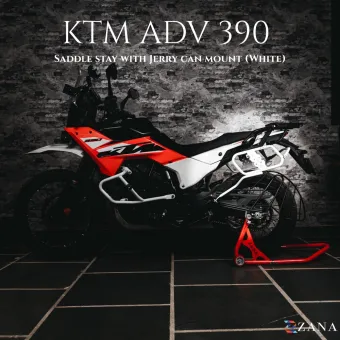 Saddle Stay V-1 With Jerry Can Mount White For KTM ADV 390 2025