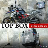 Sticker Top Box Aluminium (45 Ltr) L-flat Black For BMW 310 GS