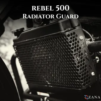 Radiator Guard Honeycomb Black For Honda Rebel 500 (Coming Soon Pre-Booking Open Now)