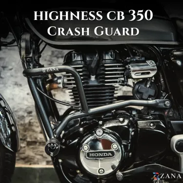 CRASH GUARD WITH SLIDER TEXTURE MATT BLACK CB350