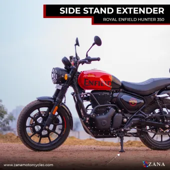 Side Stand Extender Aluminum & Stainless steel for Royal Enfield Hunter 350