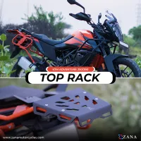 Top Rack for KTM Adventure 250/390/390X (Orange & Black) - New (Compatible with Grab Rail)