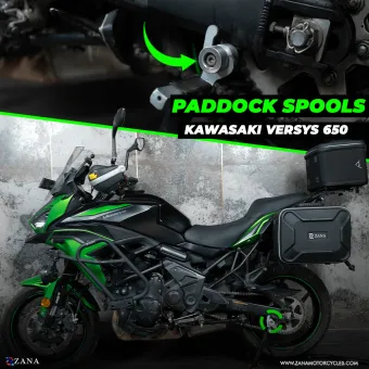 Rear Paddock Spools for Kawasaki Versys 650