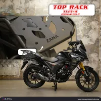 Top Rack with Plate For Honda CB200X ( Type-W Black )
