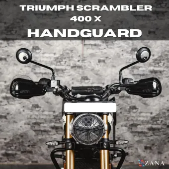 Hand Guard For Triumph Scrambler 400 X (Black) (Coming Soon Pre Booking open Now)