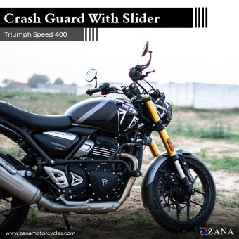 CRASH GUARD WITH SLIDER BLACK FOR TRIUMPH SPEED 400
