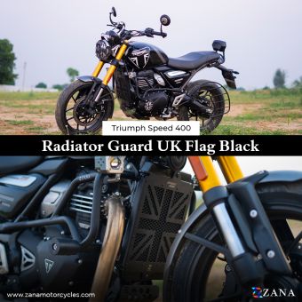 RADIATOR GRILL UK FLAG BLACK FOR TRIUMPH SPEED 400