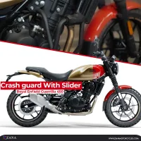 Crash Guard for Guerrilla 450 (with Puck, Black Texture, Mild Steel) - Type-2